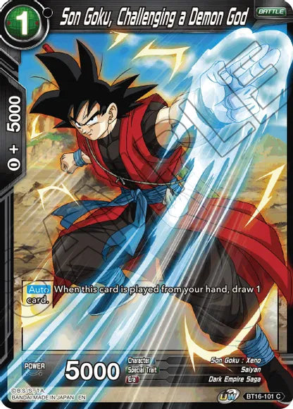 Son Goku, Challenging a Demon God (BT16-101) [Realm of the Gods] Dragon Ball Super