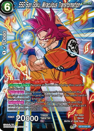 SSG Son Goku, Miraculous Transformation (BT16-024) [Realm of the Gods] Dragon Ball Super