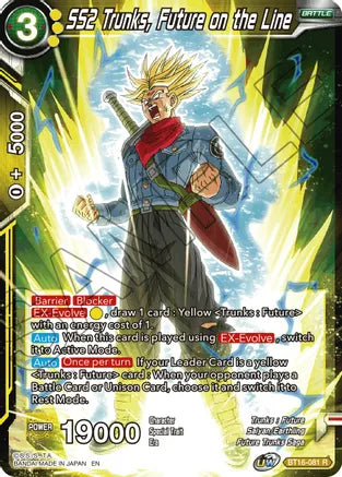 SS2 Trunks, Future on the Line (BT16-081) [Realm of the Gods] Dragon Ball Super