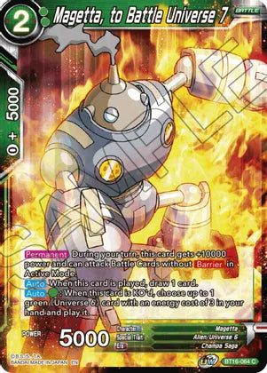 Magetta, to Battle Universe 7 (BT16-064) [Realm of the Gods] Dragon Ball Super