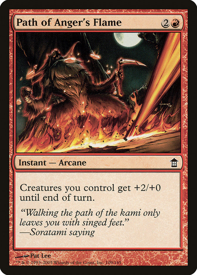 Path of Anger's Flame [Saviors of Kamigawa] Magic: The Gathering