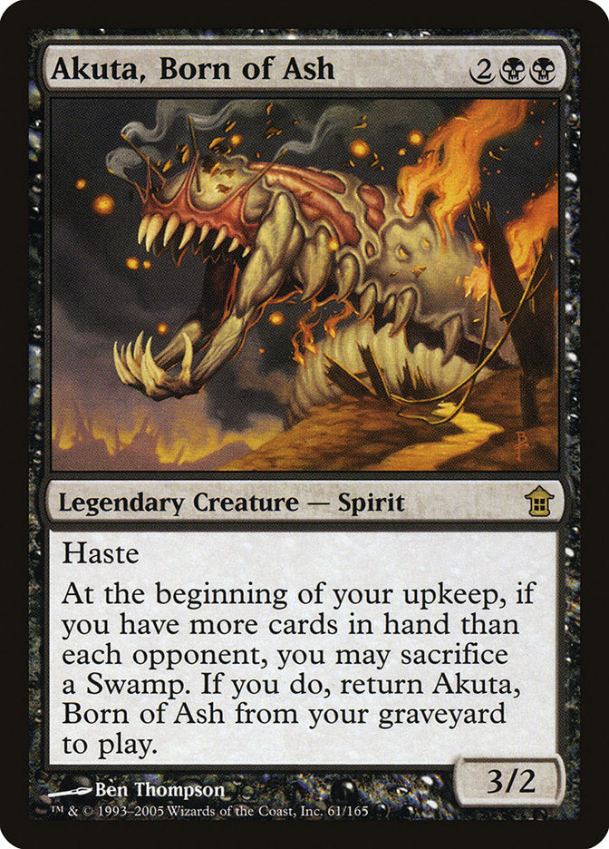 Akuta, Born of Ash [Saviors of Kamigawa] Magic: The Gathering