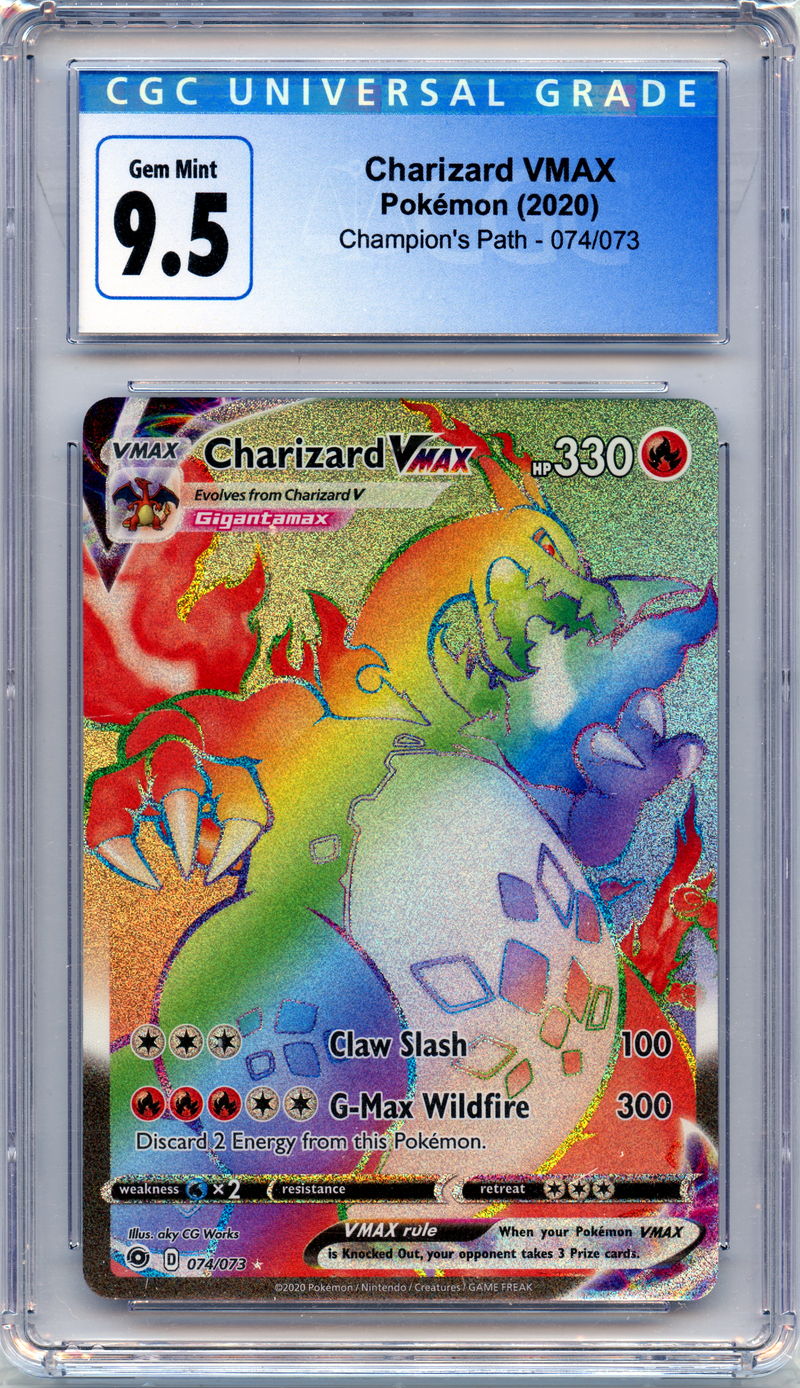 Charizard VMAX - Champion's Path - CGC 9.5 The Pokemon Trainer