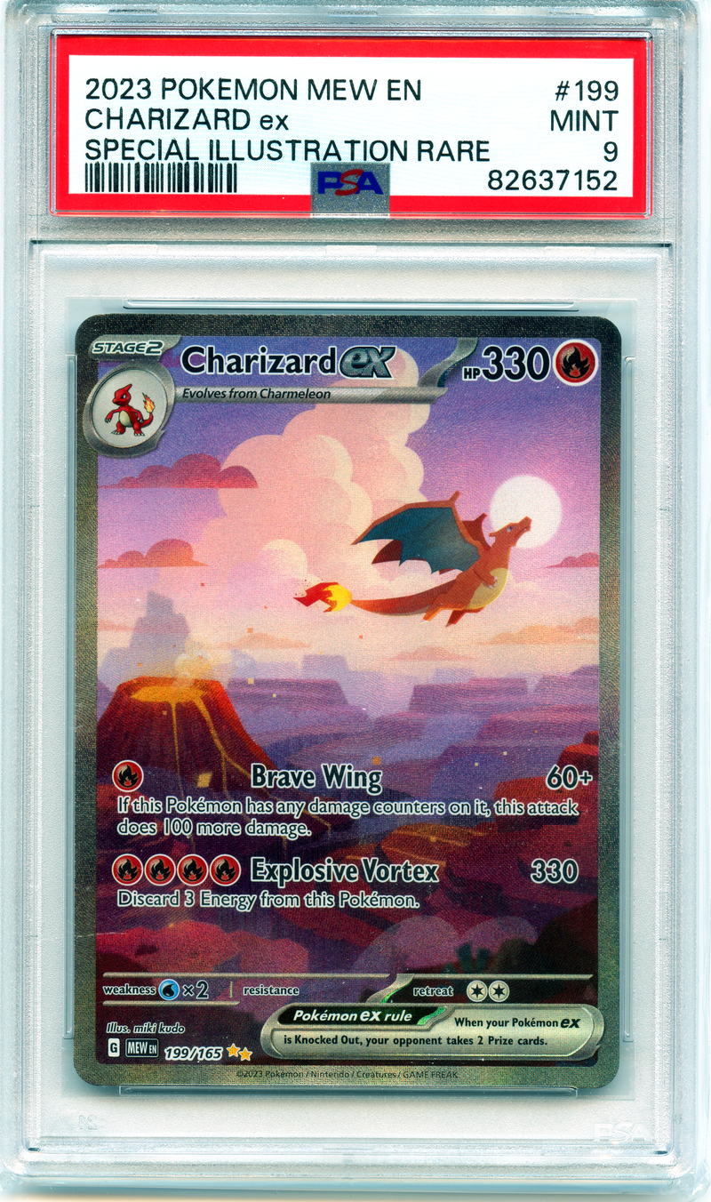 Charizard EX - 151 - PSA 9 The Pokemon Trainer