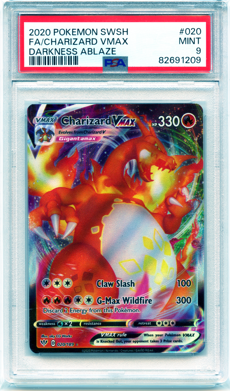 Charizard VMAX - Darkness Ablaze - PSA 9 The Pokemon Trainer