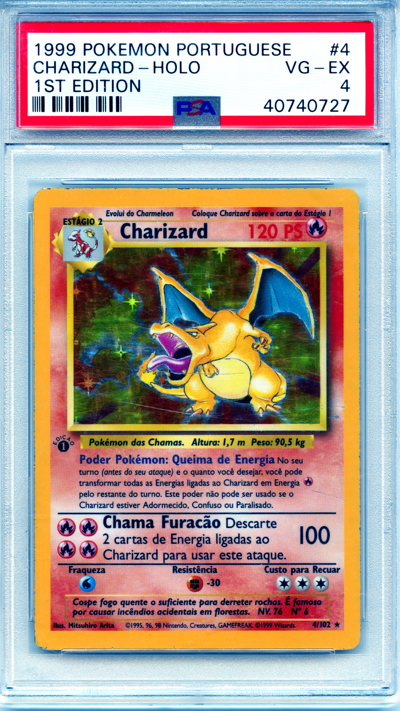 Charizard - 1st Edition (Portguese) - PSA 4 The Pokemon Trainer