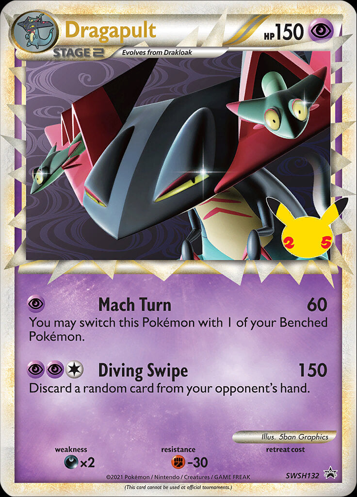 Dragapult (SWSH132) (Jumbo Card) [Sword & Shield: Black Star Promos] Pokémon