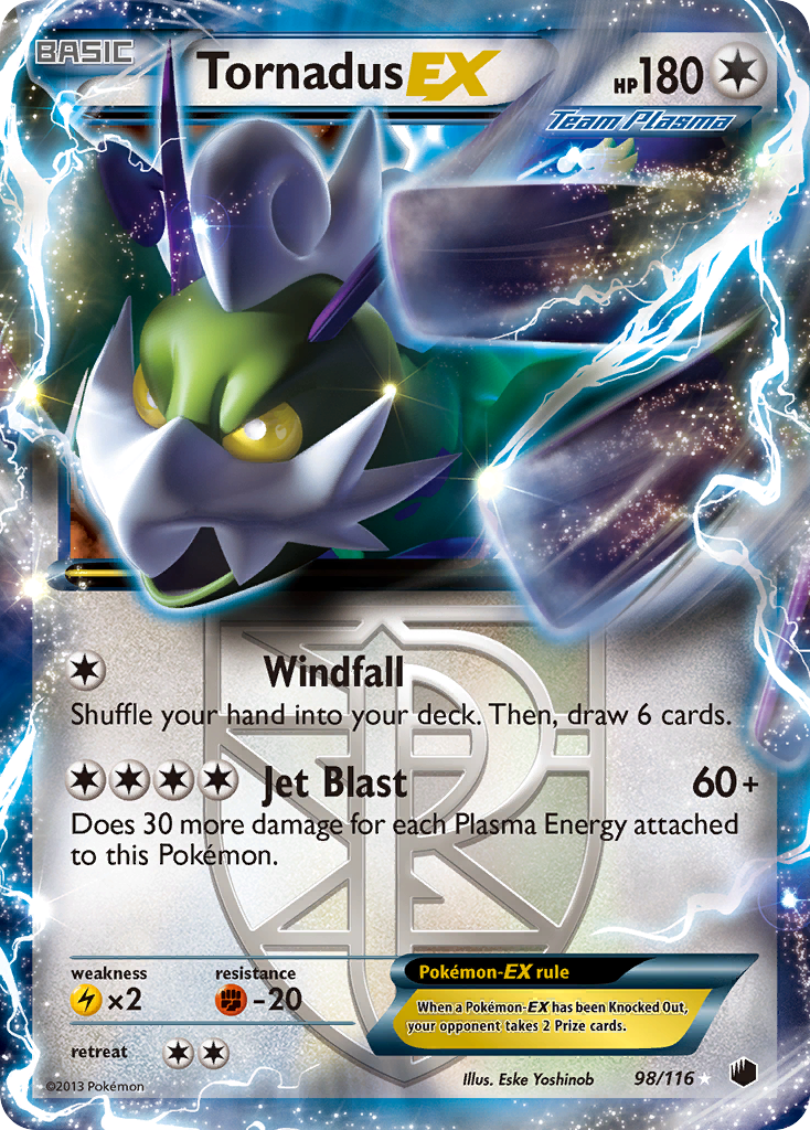 Tornadus EX (98/116) [Black & White: Plasma Freeze] Pokémon