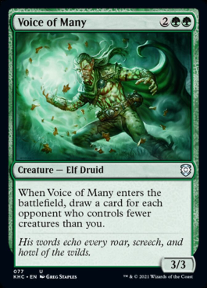 Voice of Many [Kaldheim Commander] Magic: The Gathering