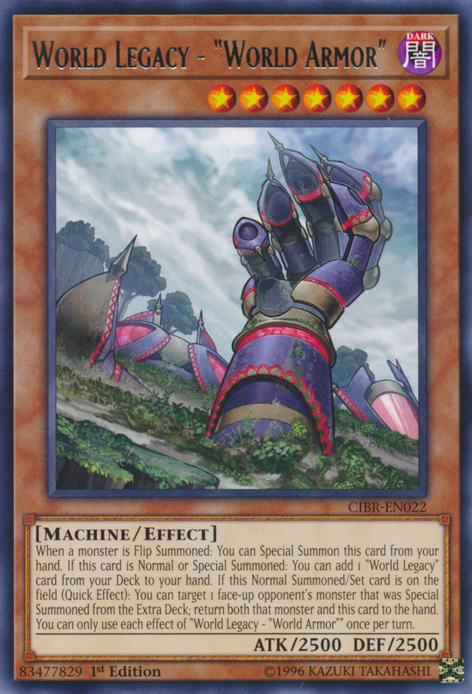 World Legacy - "World Armor" [CIBR-EN022] Rare Yu-Gi-Oh!