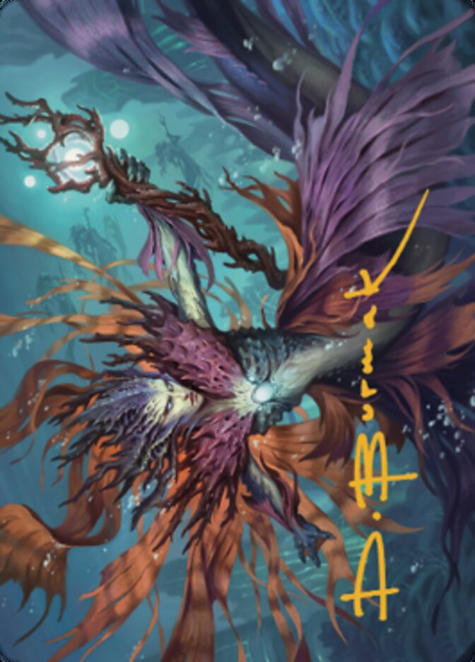 Vodalian Hexcatcher Art Card (Gold-Stamped Signature) [Dominaria United Art Series] Magic: The Gathering