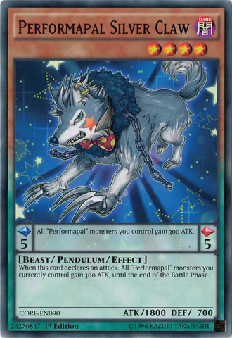 Performapal Silver Claw [CORE-EN090] Common Yu-Gi-Oh!