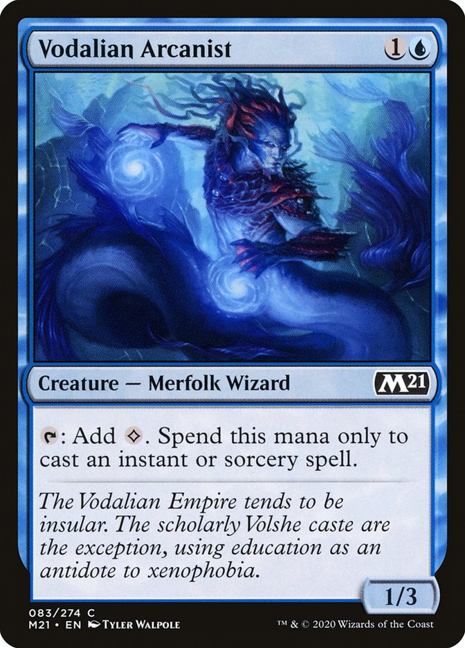 Vodalian Arcanist [Core Set 2021] Magic: The Gathering