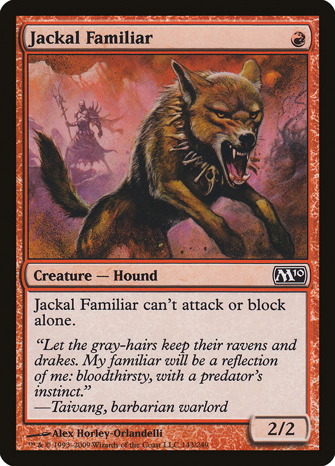 Jackal Familiar [Magic 2010] Magic: The Gathering