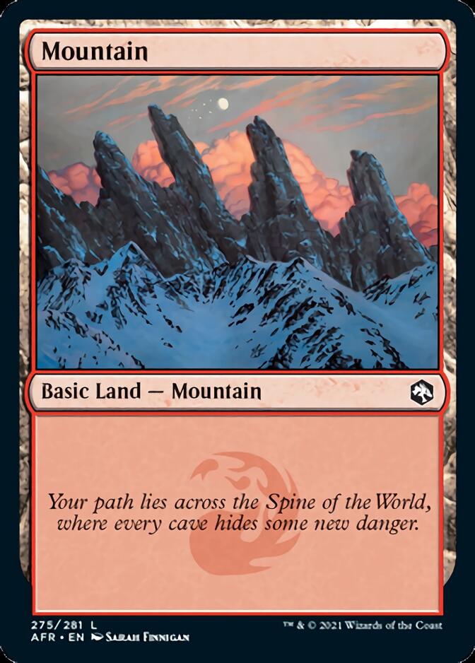 Mountain (275) [Dungeons & Dragons: Adventures in the Forgotten Realms] Magic: The Gathering