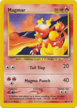 Magmar (40/111) [Neo Genesis Unlimited] Pokémon