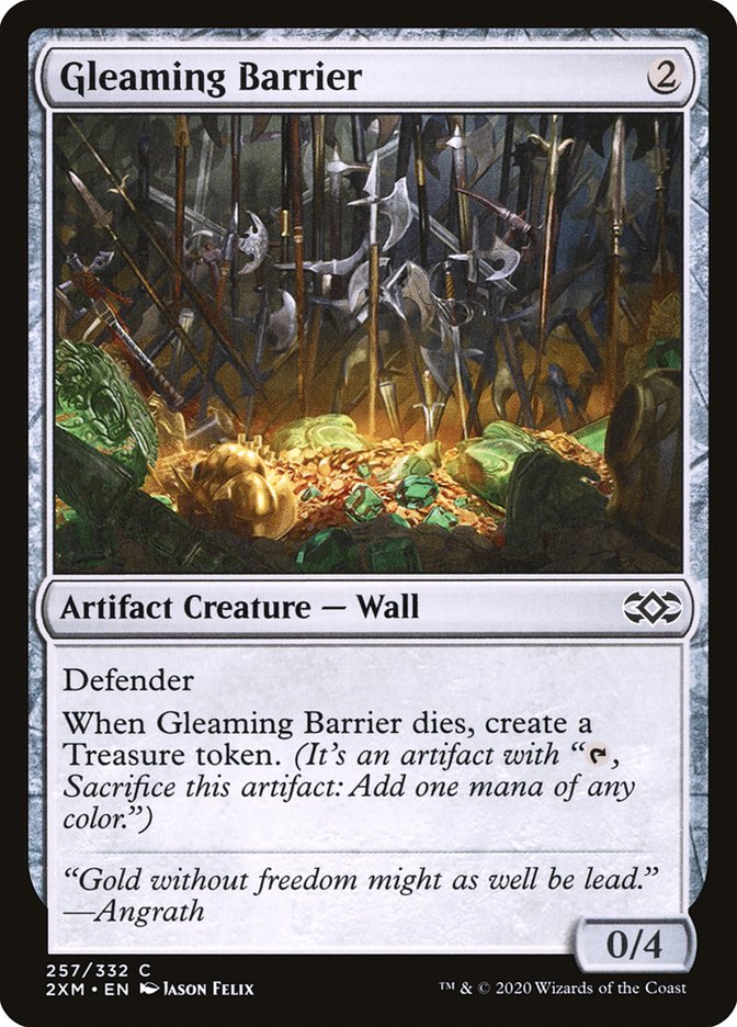 Gleaming Barrier [Double Masters] Magic: The Gathering
