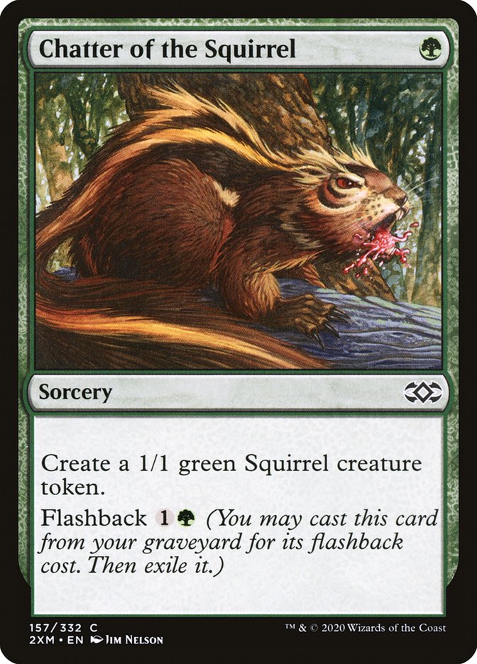 Chatter of the Squirrel [Double Masters] Magic: The Gathering
