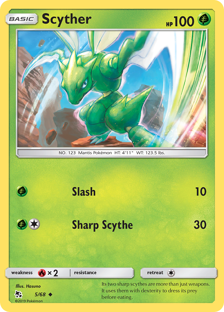 Scyther (5/68) [Sun & Moon: Hidden Fates] Pokémon