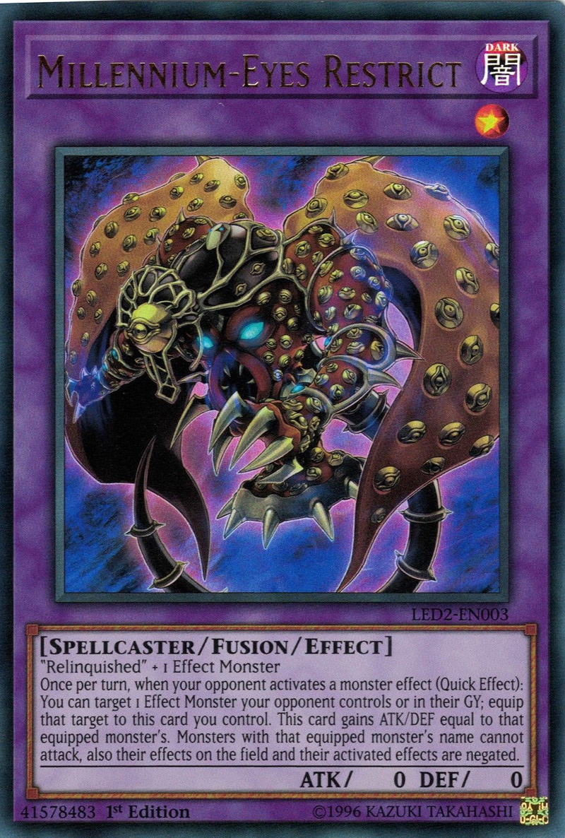 Millennium-Eyes Restrict [LED2-EN003] Ultra Rare Yu-Gi-Oh!