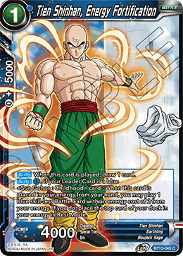 Tien Shinhan, Energy Fortification (Common) (BT13-045) [Supreme Rivalry] Dragon Ball Super