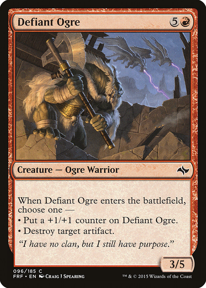 Defiant Ogre [Fate Reforged] Magic: The Gathering