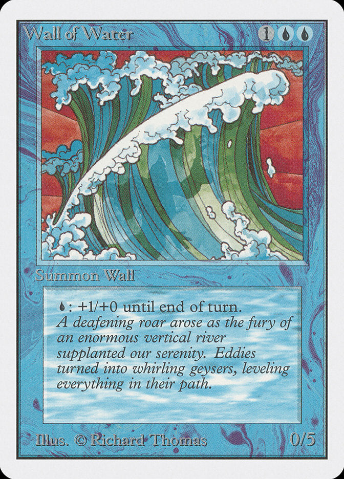 Wall of Water [Unlimited Edition] Magic: The Gathering