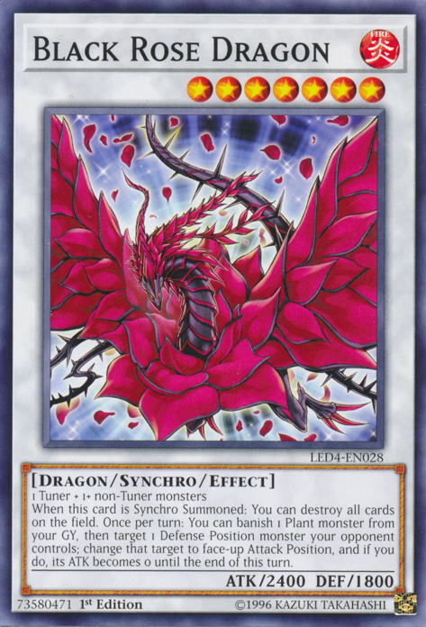 Black Rose Dragon [LED4-EN028] Common Yu-Gi-Oh!