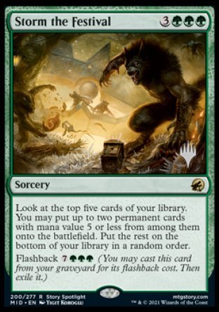 Storm the Festival (Promo Pack) [Innistrad: Midnight Hunt Promos] Magic: The Gathering