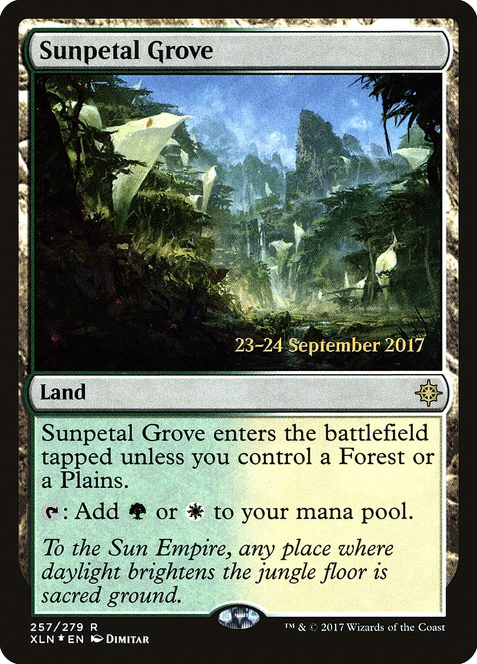 Sunpetal Grove [Ixalan Prerelease Promos] Magic: The Gathering