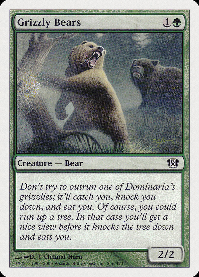 Grizzly Bears [Eighth Edition] Magic: The Gathering
