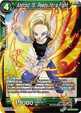 Android 18, Ready for a Fight (BT14-070) [Cross Spirits] Dragon Ball Super