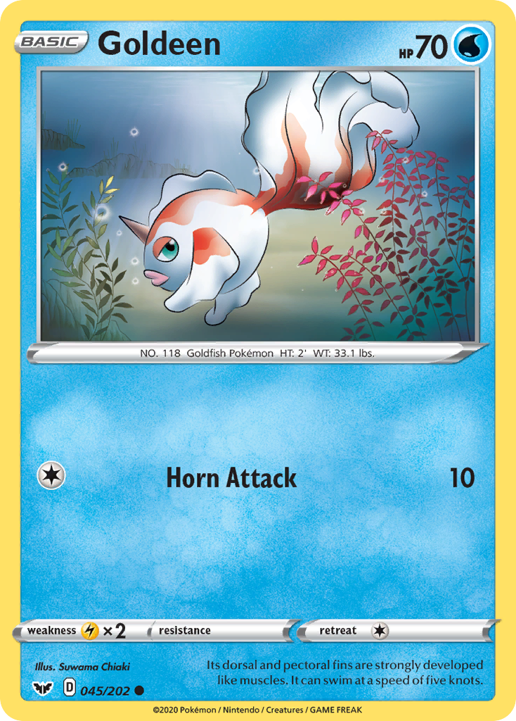 Goldeen (045/202) [Sword & Shield: Base Set] Pokémon