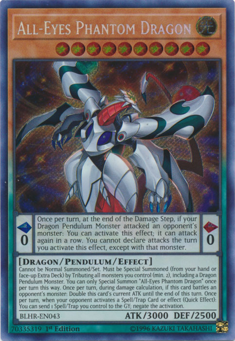 All-Eyes Phantom Dragon [BLHR-EN043] Secret Rare Yu-Gi-Oh!