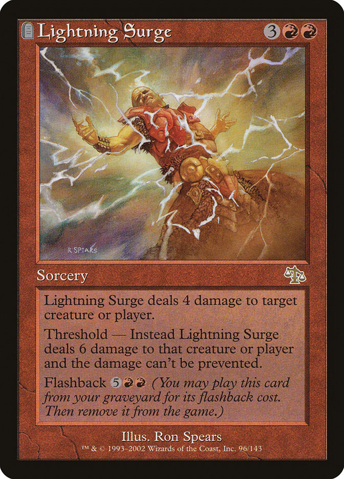 Lightning Surge [Judgment] Magic: The Gathering