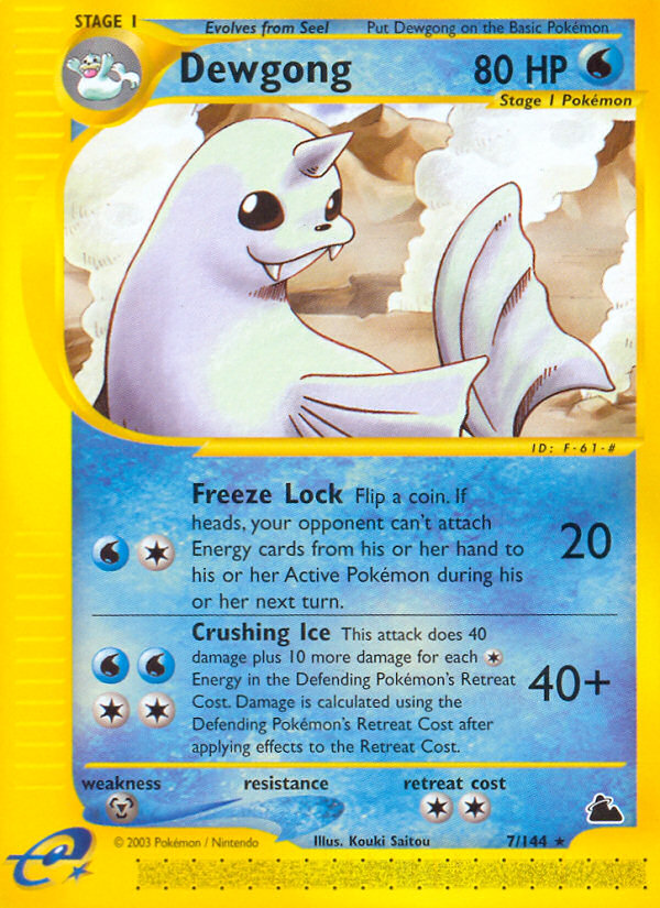 Dewgong (7/144) [Skyridge] Pokémon