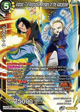 Android 17 & Android 18, Bringers of the Apocalypse (BT13-106) [Supreme Rivalry] Dragon Ball Super