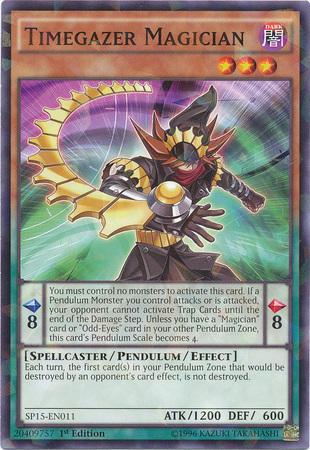 Timegazer Magician [SP15-EN011] Shatterfoil Rare Yu-Gi-Oh!