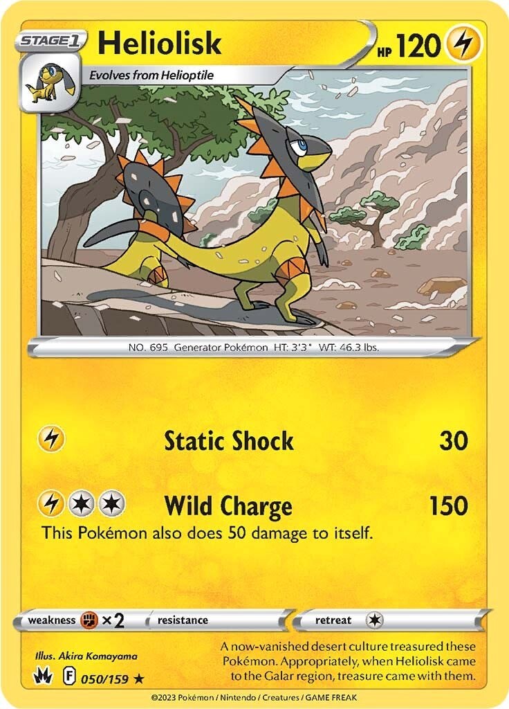 Heliolisk (050/159) [Sword & Shield: Crown Zenith] Pokémon