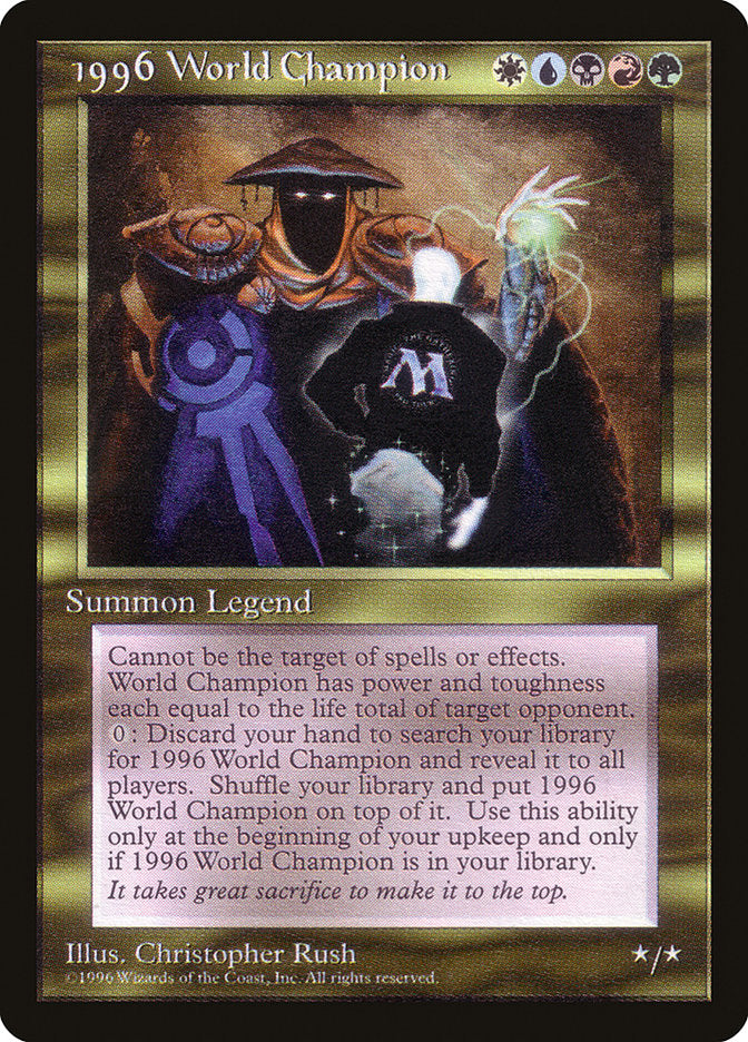 1996 World Champion [Celebration Cards] Magic: The Gathering