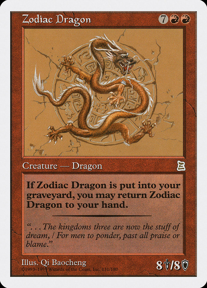 Zodiac Dragon [Portal Three Kingdoms] Magic: The Gathering