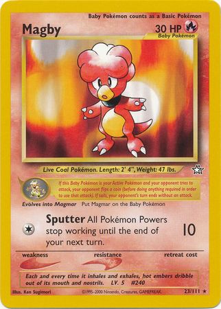 Magby (23/111) [Neo Genesis Unlimited] Pokémon