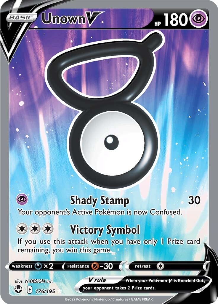 Unown V (176/195) [Sword & Shield: Silver Tempest] Pokémon