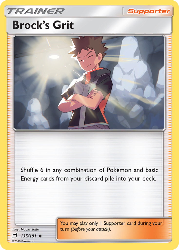 Brock's Grit (135/181) [Sun & Moon: Team Up] Pokémon