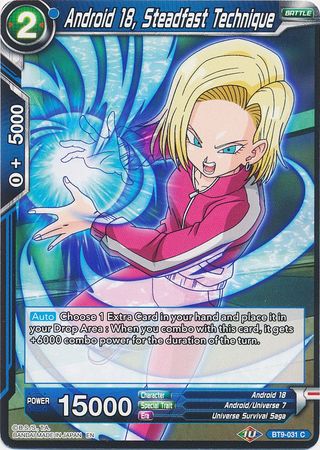 Android 18, Steadfast Technique (BT9-031) [Universal Onslaught] Dragon Ball Super