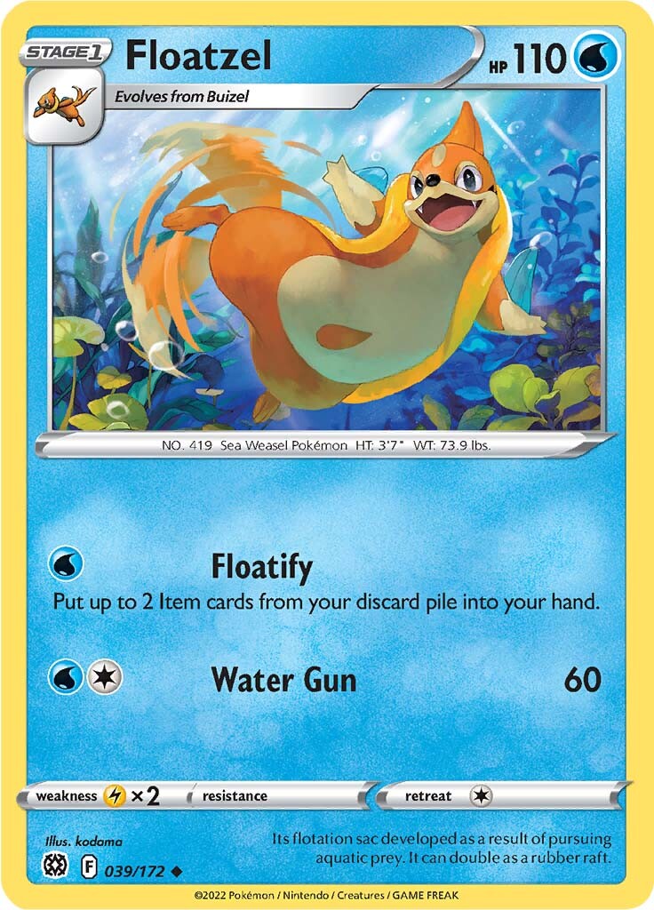 Floatzel (039/172) [Sword & Shield: Brilliant Stars] Pokémon