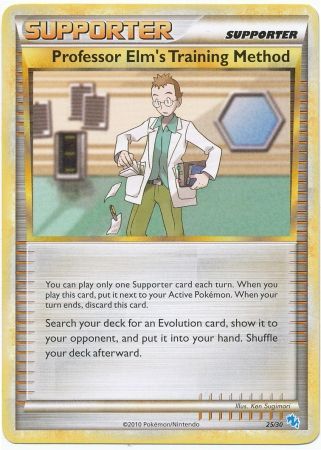 Professor Elm's Training Method (25/30) [HeartGold & SoulSilver: Trainer Kit - Gyarados] Pokémon