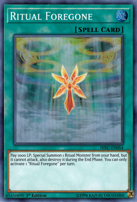 Ritual Foregone [HISU-EN054] Super Rare Yu-Gi-Oh!