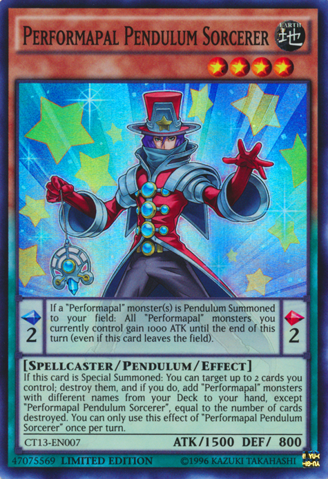 Performapal Pendulum Sorcerer [CT13-EN007] Super Rare Yu-Gi-Oh!