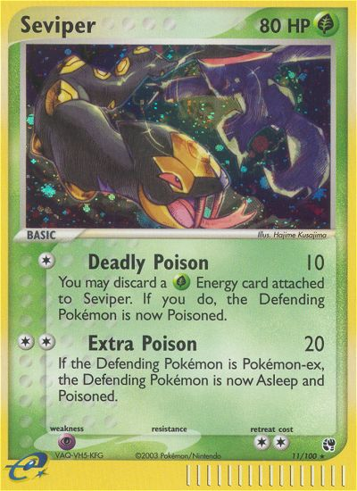 Seviper (11/100) [EX: Sandstorm] Pokémon